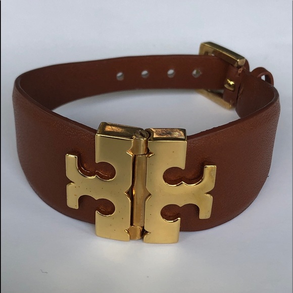 Tory Burch Leather Cuff Bracelet - Picture 2 of 8